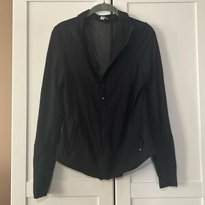 glyder black workout zip up